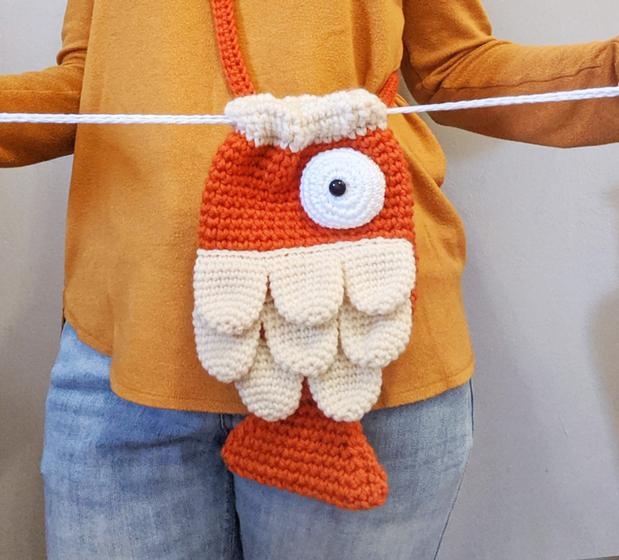 Crochet fish bag Clearance